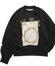 my beautiful landlet | 【my beautiful landlet】 DAMAGE SWEATSHIRT - print(スウェット)