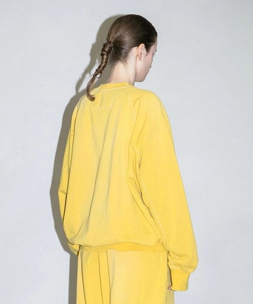 my beautiful landlet(マイビューティフルランドレット)の「【my beautiful landlet】 DAMAGE SWEATSHIRT - print(スウェット・メンズ・オートミール/ブラウン/ブラック/イエロー・0/1)」の14枚目の写真