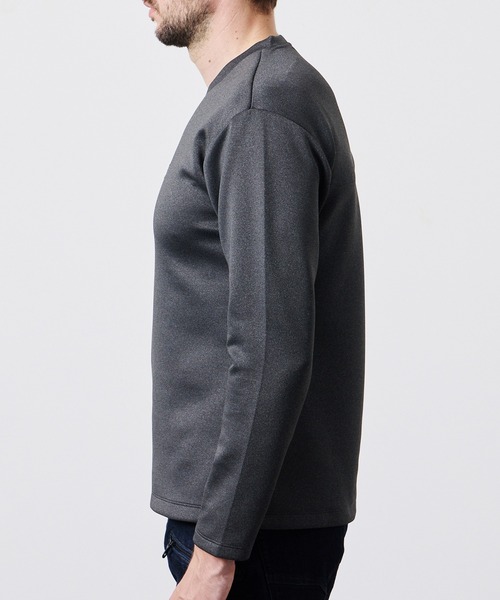 HIDEAWAYS NICOLE(ハイダウェイニコル)の「【WEB限定】ストレッチポンチジェルプリントVネック長袖Tシャツ(Tシャツ/カットソー・メンズ・チャコールグレー/ブラック/オフホワイト/ボルドー・X-LARGE/LARGE/MEDIUM)」の14枚目の写真