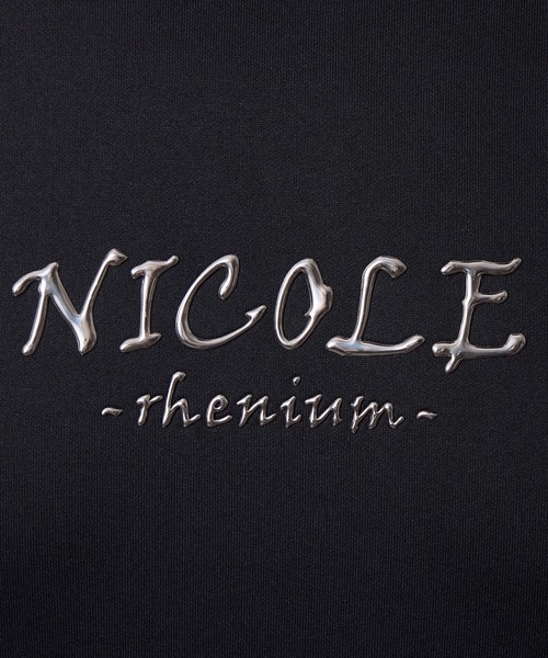 HIDEAWAYS NICOLE(ハイダウェイニコル)の「【WEB限定】ストレッチポンチジェルプリントVネック長袖Tシャツ(Tシャツ/カットソー・メンズ・チャコールグレー/ブラック/オフホワイト/ボルドー・X-LARGE/LARGE/MEDIUM)」の7枚目の写真