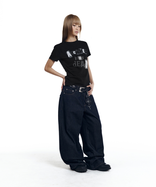 AAKAM(アーカム)の「Archives Not Dead Half Top (Black)(Tシャツ/カットソー・レディース・その他・1/2/3)」の5枚目の写真