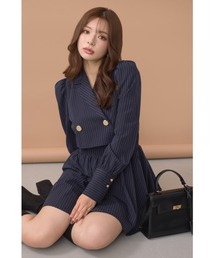 rienda（リエンダ）の「【AW先行アイテム】テーラードデザインミニワンピース 秋服（ワンピース）」