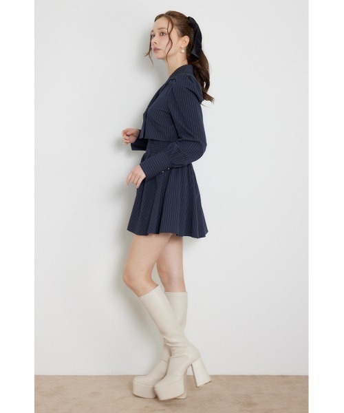 rienda(リエンダ)の「【AW先行アイテム】テーラードデザインミニワンピース 秋服(ワンピース・レディース・ブラウン/ブラック/ネイビー・SMALL/MEDIUM)」の5枚目の写真