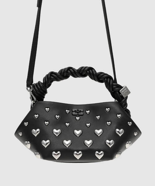 GANNI（ガニー）の「Bou Mini Hearts（ショルダーバッグ・レディース・ブラック・ONE SIZE）」の4枚目の写真