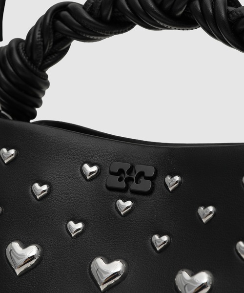 GANNI（ガニー）の「Bou Mini Hearts（ショルダーバッグ・レディース・ブラック・ONE SIZE）」の6枚目の写真