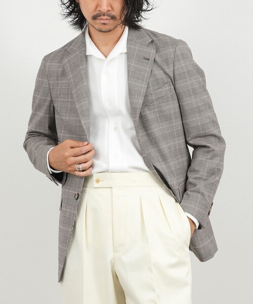 NOLLEY’S(ノーリーズ)の「《ビジカジ対応》ECO DRY JK 26AW(テーラードジャケット・メンズ・ブラウン系その他/グレー系その他・46/44/50/48)」の2枚目の写真