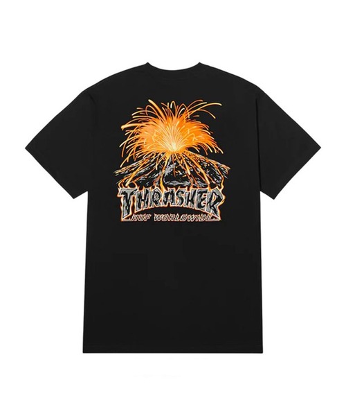HUF(ハフ)の「HUF×THRASHER Tシャツ(Tシャツ/カットソー・メンズ・ブラック・X-LARGE/LARGE/MEDIUM/SMALL)」の3枚目の写真