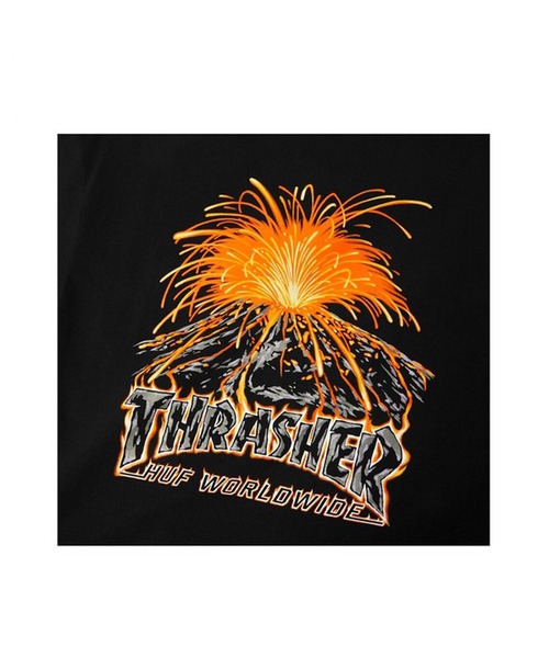 HUF(ハフ)の「HUF×THRASHER Tシャツ(Tシャツ/カットソー・メンズ・ブラック・X-LARGE/LARGE/MEDIUM/SMALL)」の4枚目の写真