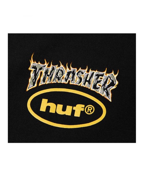 HUF(ハフ)の「HUF×THRASHER Tシャツ(Tシャツ/カットソー・メンズ・ブラック・X-LARGE/LARGE/MEDIUM/SMALL)」の2枚目の写真