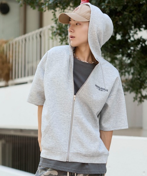 WEGO（ウィゴー）の「WEGO/ストレートラインZIPパーカー（カーディガン/ボレロ・メンズ・杢グレー/ブラック・MEDIUM/LARGE）」の20枚目の写真