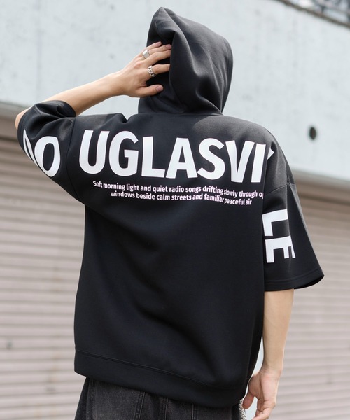 WEGO（ウィゴー）の「WEGO/ストレートラインZIPパーカー（カーディガン/ボレロ・メンズ・杢グレー/ブラック・MEDIUM/LARGE）」の8枚目の写真