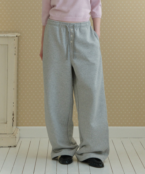 TTUDEMENT(トュードメント)の「TT LOGO SWEATPANTS_MELANGE GREY(スウェットパンツ・レディース・その他・SMALL/MEDIUM)」の1枚目の写真