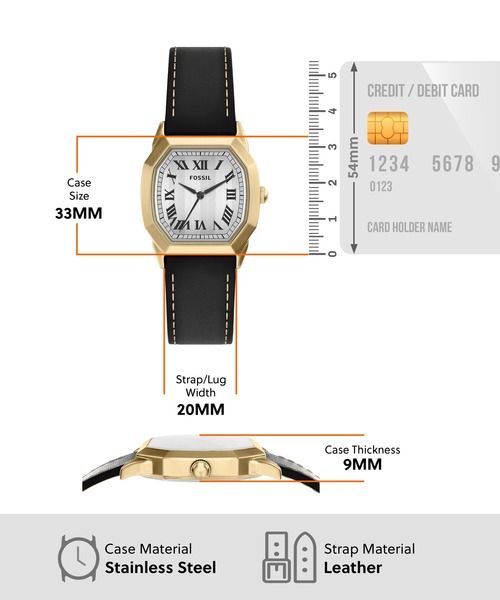 FOSSIL(フォッシル)の「フォッシル 腕時計 メンズ アナログ レザー FS6215(アナログ腕時計・メンズ・ブラック・FREE)」の6枚目の写真