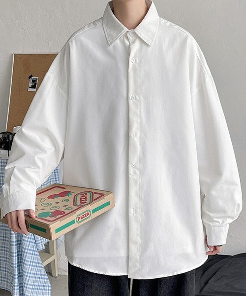 KELVIN（ケルヴァン）の「Essential Overshirt エッセンシャルオーバーシャツ（シャツ/ブラウス・メンズ・グレー/ブラック/ホワイト・MEDIUM/LARGE）」の5枚目の写真