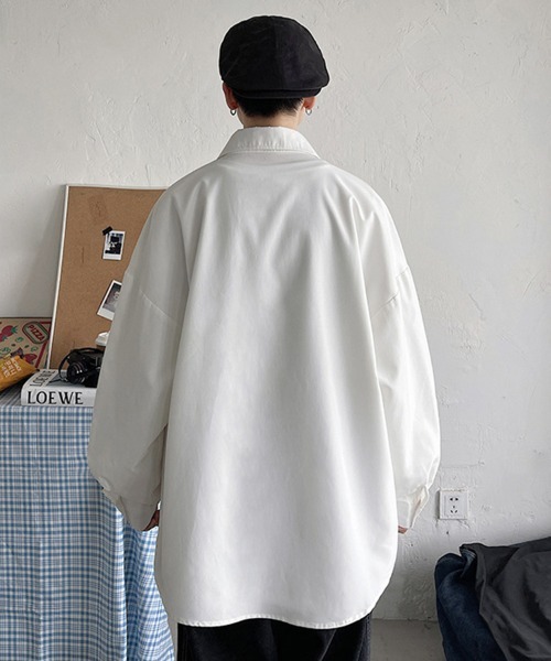KELVIN（ケルヴァン）の「Essential Overshirt エッセンシャルオーバーシャツ（シャツ/ブラウス・メンズ・グレー/ブラック/ホワイト・MEDIUM/LARGE）」の6枚目の写真