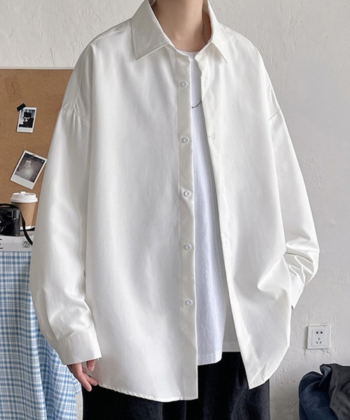 KELVIN（ケルヴァン）の「Essential Overshirt エッセンシャルオーバーシャツ（シャツ/ブラウス・メンズ・グレー/ブラック/ホワイト・MEDIUM/LARGE）」の7枚目の写真