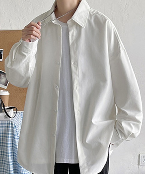 KELVIN（ケルヴァン）の「Essential Overshirt エッセンシャルオーバーシャツ（シャツ/ブラウス・メンズ・グレー/ブラック/ホワイト・MEDIUM/LARGE）」の8枚目の写真