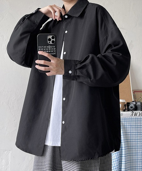 KELVIN（ケルヴァン）の「Essential Overshirt エッセンシャルオーバーシャツ（シャツ/ブラウス・メンズ・グレー/ブラック/ホワイト・MEDIUM/LARGE）」の14枚目の写真