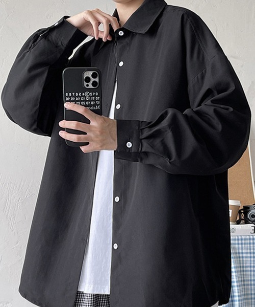 KELVIN（ケルヴァン）の「Essential Overshirt エッセンシャルオーバーシャツ（シャツ/ブラウス・メンズ・グレー/ブラック/ホワイト・MEDIUM/LARGE）」の15枚目の写真