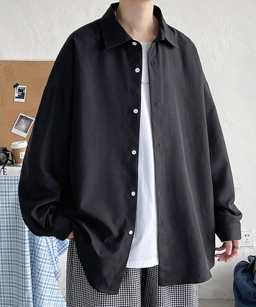 KELVIN（ケルヴァン）の「Essential Overshirt エッセンシャルオーバーシャツ（シャツ/ブラウス・メンズ・グレー/ブラック/ホワイト・MEDIUM/LARGE）」の17枚目の写真