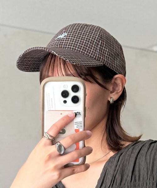 POLOCHAMPS(ポロチャンプス)の「チェックキャップ(キャップ・レディース・ブラウン/グリーン/ベージュ・FREE)」の2枚目の写真