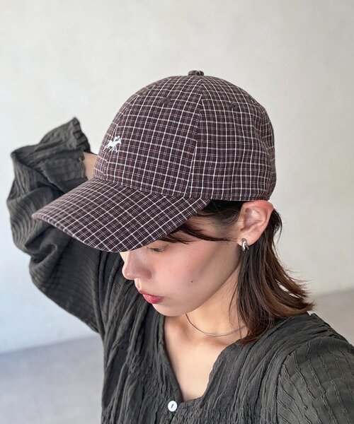 POLOCHAMPS(ポロチャンプス)の「チェックキャップ(キャップ・レディース・ブラウン/グリーン/ベージュ・FREE)」の4枚目の写真