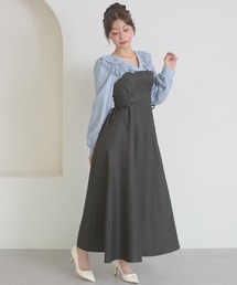 raffle lace docking dress / ラッフルレースドッキングワンピース