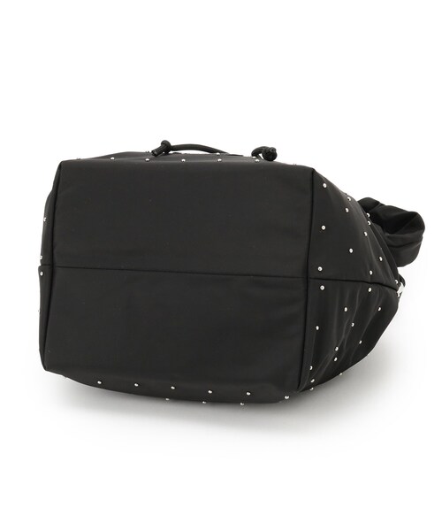 Dessin(デッサン)の「◆【OUTDOORPRODUCTS別注】スタッズ巾着バッグ(ショルダーバッグ・レディース・カーキ/ブラック・00)」の4枚目の写真