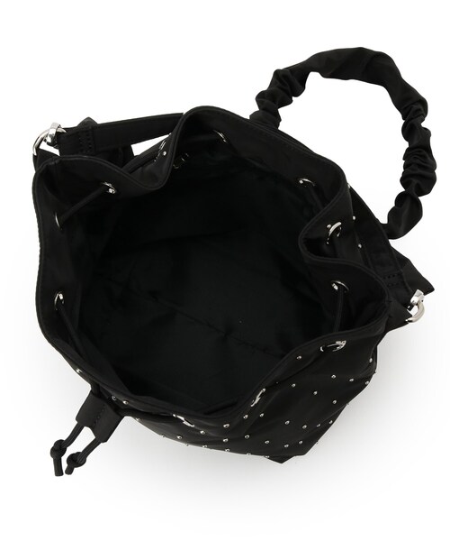 Dessin(デッサン)の「◆【OUTDOORPRODUCTS別注】スタッズ巾着バッグ(ショルダーバッグ・レディース・カーキ/ブラック・00)」の15枚目の写真