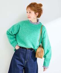 《追加2》【一部WEB限定カラーあり】手洗い可 / WOOLMIXクルーネックプルオーバー
