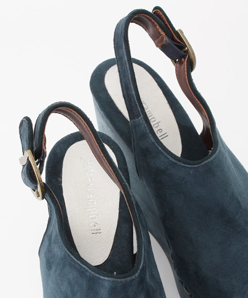 Jeffrey Campbell（ジェフリーキャンベル）の「ウェッジソールスウェードサンダル（サンダル・レディース・ブルー/カーキ・36/37/38）」の9枚目の写真