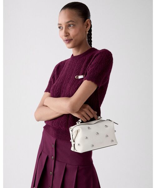 kate spade new york（ケイトスペード ニューヨーク）の「ビリー スタッズド クロスボディ バッグ（ショルダーバッグ・レディース・ホワイト・ONESIZE）」の6枚目の写真