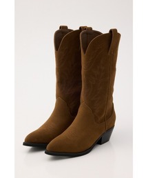 【26年AW新作】F/SUEDE ウエスタンブーツ