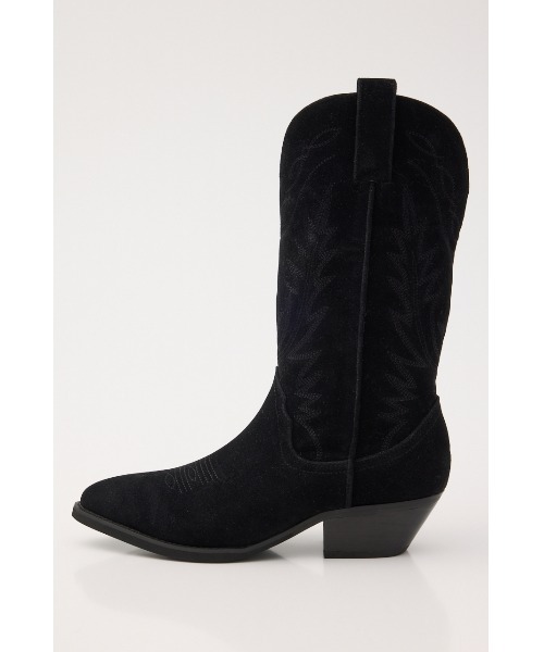 MOUSSY(マウジー)の「【26年AW新作】F/SUEDE ウエスタンブーツ(ブーツ・レディース・ブラック/ブラウン・LARGE/MEDIUM/SMALL)」の5枚目の写真