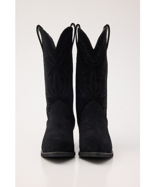MOUSSY(マウジー)の「【26年AW新作】F/SUEDE ウエスタンブーツ(ブーツ・レディース・ブラック/ブラウン・LARGE/MEDIUM/SMALL)」の7枚目の写真