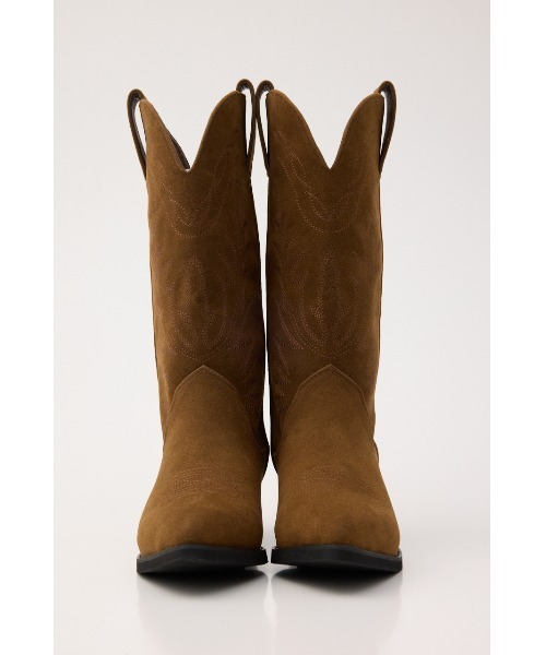 MOUSSY(マウジー)の「【26年AW新作】F/SUEDE ウエスタンブーツ(ブーツ・レディース・ブラック/ブラウン・LARGE/MEDIUM/SMALL)」の11枚目の写真
