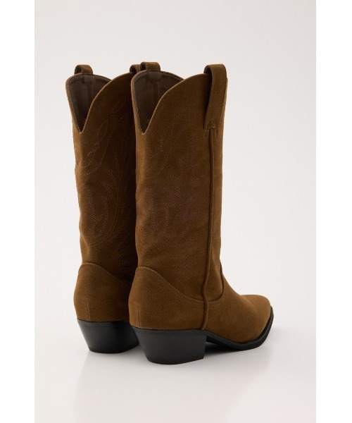 MOUSSY(マウジー)の「【26年AW新作】F/SUEDE ウエスタンブーツ(ブーツ・レディース・ブラック/ブラウン・LARGE/MEDIUM/SMALL)」の12枚目の写真