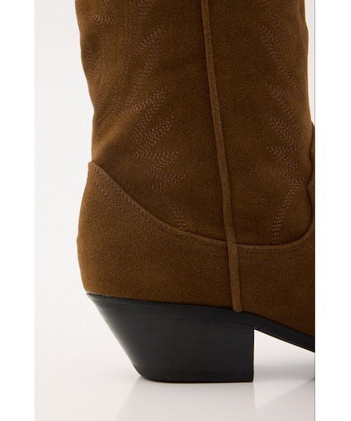 MOUSSY(マウジー)の「【26年AW新作】F/SUEDE ウエスタンブーツ(ブーツ・レディース・ブラック/ブラウン・LARGE/MEDIUM/SMALL)」の13枚目の写真
