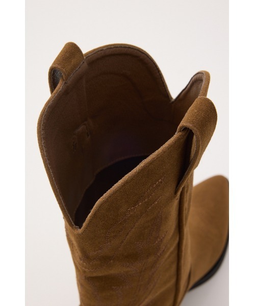 MOUSSY(マウジー)の「【26年AW新作】F/SUEDE ウエスタンブーツ(ブーツ・レディース・ブラック/ブラウン・LARGE/MEDIUM/SMALL)」の17枚目の写真