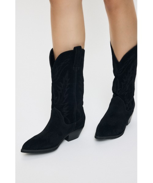MOUSSY(マウジー)の「【26年AW新作】F/SUEDE ウエスタンブーツ(ブーツ・レディース・ブラック/ブラウン・LARGE/MEDIUM/SMALL)」の3枚目の写真