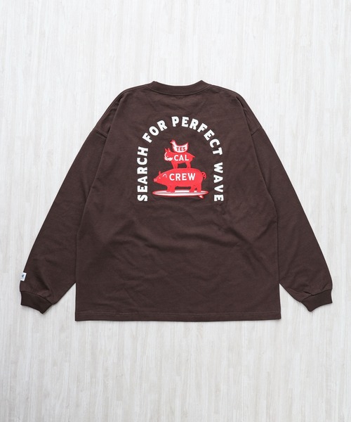 The Endless Summer（エンドレスサマー）の「TES BREMEN BUHI EMB  LONG SLEEVE BIG T-SHIRT / ロンT（Tシャツ/カットソー・メンズ・ブラウン/ブラック/ホワイト・XX-LARGE/MEDIUM/LARGE/X-LARGE/SMALL）」の3枚目の写真