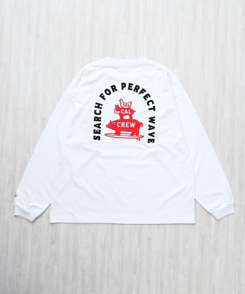 The Endless Summer（エンドレスサマー）の「TES BREMEN BUHI EMB  LONG SLEEVE BIG T-SHIRT / ロンT（Tシャツ/カットソー・メンズ・ブラウン/ブラック/ホワイト・XX-LARGE/MEDIUM/LARGE/X-LARGE/SMALL）」の2枚目の写真