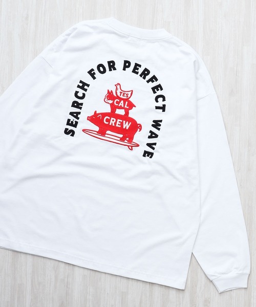 The Endless Summer（エンドレスサマー）の「TES BREMEN BUHI EMB  LONG SLEEVE BIG T-SHIRT / ロンT（Tシャツ/カットソー・メンズ・ブラウン/ブラック/ホワイト・XX-LARGE/MEDIUM/LARGE/X-LARGE/SMALL）」の6枚目の写真