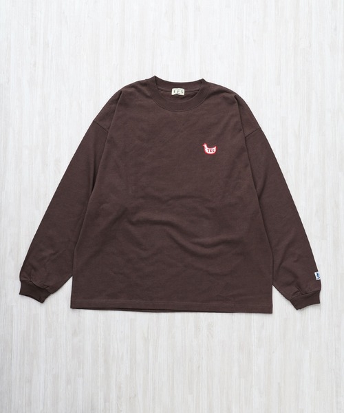 The Endless Summer（エンドレスサマー）の「TES BREMEN BUHI EMB  LONG SLEEVE BIG T-SHIRT / ロンT（Tシャツ/カットソー・メンズ・ブラウン/ブラック/ホワイト・XX-LARGE/MEDIUM/LARGE/X-LARGE/SMALL）」の17枚目の写真