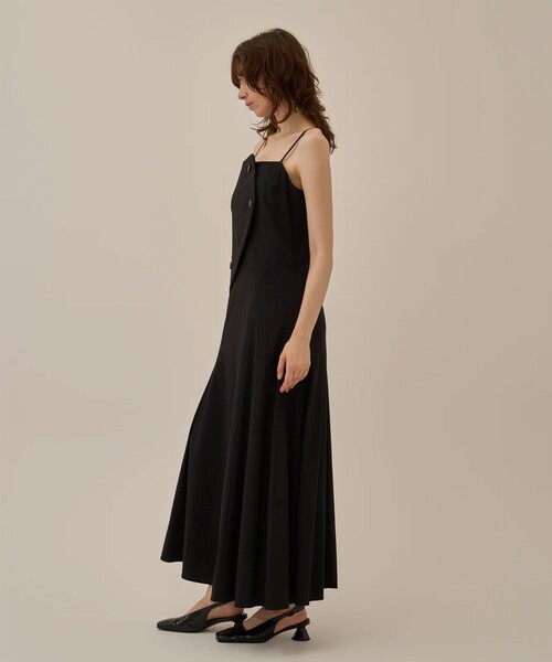 AKIRANAKA(アキラナカ)の「【AKIRANAKA/アキラナカ】Nicole slip dress BK(ジャンパースカート・レディース・ブラック・1)」の3枚目の写真