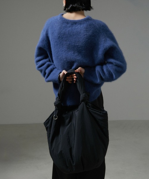 SALON adam et rope'(サロン アダム エ ロペ)の「【WEB限定】パフナイロントートバッグ 5(トートバッグ・レディース・ブラック・FREE)」の10枚目の写真