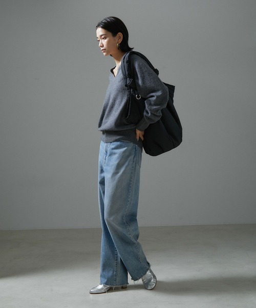 SALON adam et rope'(サロン アダム エ ロペ)の「【WEB限定】パフナイロントートバッグ 5(トートバッグ・レディース・ブラック・FREE)」の12枚目の写真
