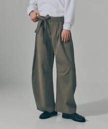 【MAISON CLUB】Wide Tuck Curve Pants / ワイドタックカーブパンツ SNF