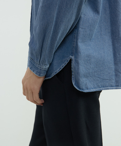 MEN'S MELROSE(メンズメルローズ)の「ヴィンテージデニムレギュラーシャツ(シャツ/ブラウス・メンズ・インディゴブルー/ブラック・4/3)」の14枚目の写真