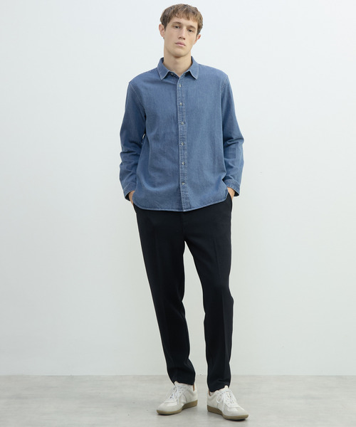 MEN'S MELROSE(メンズメルローズ)の「ヴィンテージデニムレギュラーシャツ(シャツ/ブラウス・メンズ・インディゴブルー/ブラック・4/3)」の17枚目の写真